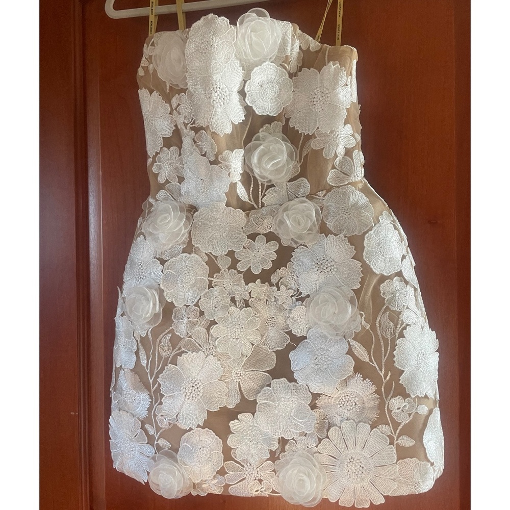 Bronx and Banco Jasmine Maraya White Mini Dress